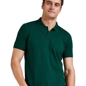 Amazon Brand - Symbol Men's Cotton Rich Solid Polo Tshirt | Collar Tshirts | Half Sleeves | Plain-Regular Fit (Available in Plus Size and Combo Pack of 2)